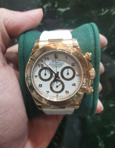 rolex daytona full gold white dial